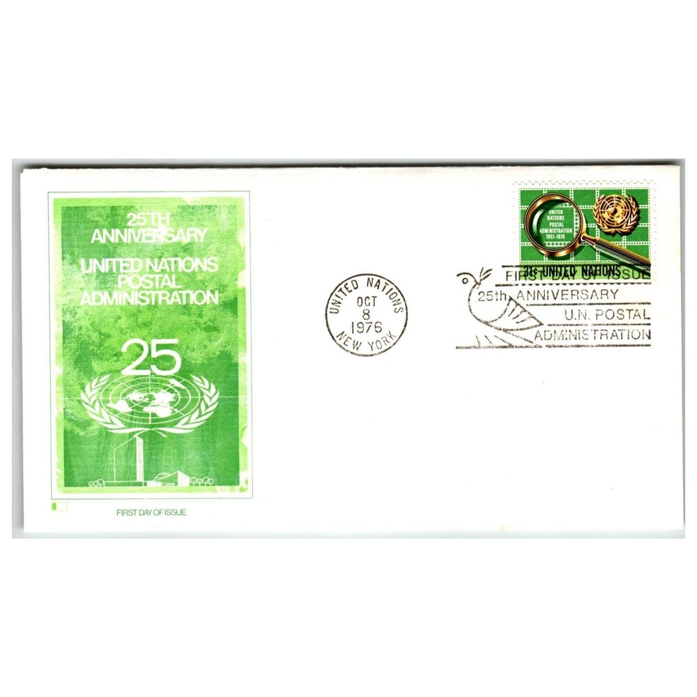 United Nations FDC 1976 New York 25th Anniversary Scott #307